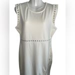 Daisy Fuentes  Cream Midi Dress with Stud Accents Photo 1