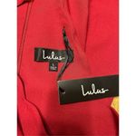 Lulus  Endlessly Endearing Wine Maroon Scallop Halter Mini Dress Size Large Photo 4