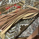 Big Buddha Beaded Bag Orange Embroidery Photo 8