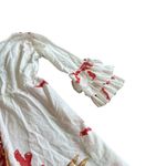 Antica Sartoria White Bohemian Tropical Print Dress Swimsuit Cover Up Size Small Photo 11