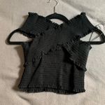 Urban Outfitters Black Scrunch Off The Shoulder Top Photo 0