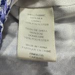 Rebecca Taylor Leo Fever Romper Women's 6 Silk Blue White Leopard Sleeveless Photo 4