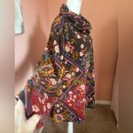 Premise  soft cozy floral patchwork flowy earth toned cowl neck boho tunic NWT 2X Photo 3