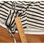 J.Crew Shorts Womens Sz Large White Blue Striped Linen Blend Flat Front Pull On Photo 7