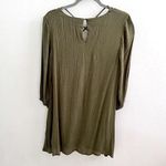 Anthropologie Entro Dress SMALL Bohemian Boho Green criss Cross Neck Photo 8
