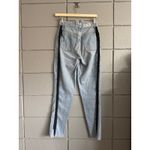 Paris Blues Vintage 80s Women's Fringe Hem Light Wash Mom Jeans size 6 Western Photo 1