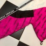 Opening Ceremony Cropped Track Jacket Warm Up Windbreaker Hot Pink White Logo M Photo 11