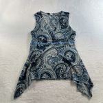 90s Y2K L Large Babydoll Top Fairycore Hot Tempered Asymmetric Boho Whimsy Fairy Blue Photo 1