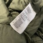 H&M  Jumpsuit Womens 10 Utility Pants Olive Green Sleeveless Tie Hidden Buttons Photo 3