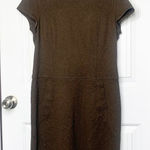 Peruvian Connection  brown knit‎ sheath dress size 10 has pocket earth minimalist Photo 0