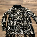 Billabong  fringe open style cardigan sweater Beach Size L Photo 4