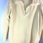 J. Jill XL Preppy Yellow Striped Cotton Tunic Top Photo 0