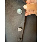 Carole Little Button Front Blazer Jacket Wool Black Women's Size Medium Career Photo 5