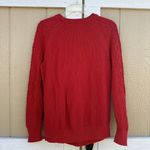 Gap  Red Cable Knit Sweater Women’s Size Medium 100% Cotton 593165 Photo 1