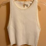 A.L.C. NWT  Elliott Crochet-Trimmed Knit Tank in White Photo 5