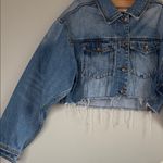 Vibrant  miu Blue Denim Jacket size M 100%Cotton Photo 4