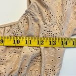 Urban Romantics  Womens Eyelet Milkmaid Top Size M Cropped Puffed Sleeve Cottage Photo 3