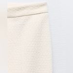 ZARA METALLIC TWEED THREAD TEXTURED HIGH WAIST TROUSERS PANTS STRAIGHT LEG NEW Photo 10