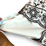 Parker Beth Eyelet Shift Dress Embroidered Mini Black White Size Small Scalloped Photo 9