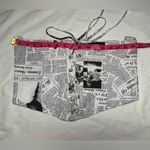 Akira Read The News Black and White Lace Up Underbust Corset XL Photo 7