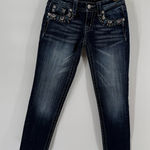 Miss Me  Signature Skinny Crop  Colorful Jewel Embellished Jeans Size 25 Photo 0