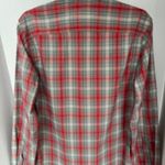 Wrangler  Women Small Red White Plaid Button Up Western Shirt Long Sleeve Stretch Photo 2