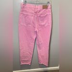 Madewell Baggy Straight Jeans Garment Dyed Edition Retro Pink Size 26 Photo 1