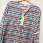 Anthropologie Blue Matison Stone Alder tunic tribal stripe print sma… Photo 1