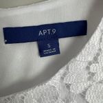 Apt. 9  White Lace Floral Dress - Small- Wedding - Bachelorette Dress Photo 3