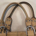 Tignanello Almond Pebbled Leather Handbag Purse READ Photo 3