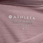 Athleta  Relaxed Tee Women’s Size Small Smoked Mauve Rose Asymmetric Hem T-Shirt Photo 5