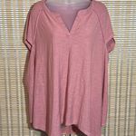 Umgee Dusky Pink Cap Sleeve Sleeveless Asymmetrical Hem Oversized Tunic Medium Photo 12