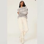 IRO  Valya Gray Ombre Ruffle Oversized Crewneck Sweater medium Photo 8