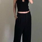 Tressé Paris Knit Beaded Halter Tank Top Black Size T1 Photo 1