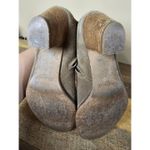 Madewell  The Billie Boot Suede Leather Stacked Heel Ankle Tan‎ Womens Size 9 Photo 6