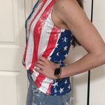 NEW American Flag Patriotic Tank Top. Small. Multiple Photo 4