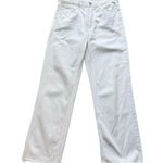 H&M  High Waist Wide Leg Whit Jeans size 12 cream Photo 0