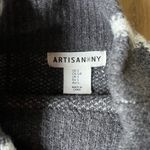 Artisan NY  Charcoal and Cream Knit Sweater Photo 1