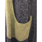 Rising International Size S Dress Sweater Knit Sleeveless Gray Green Asymmetric Photo 6