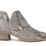 Dolce Vita Women's Sonni Snakeskin Ankle Bootie size 8 Gray Photo 1