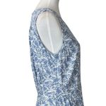Christopher & Banks New Dress Sleeveless A-line Blue Cream Floral Women’s Size M Photo 6