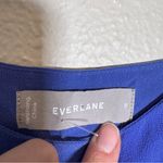 Everlane Blue Silk Camisole Tank Top Womens 8 Sleeveless Blouse Natural Fibers Photo 2