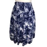 Worthington Vintage High Waist Floral Pleated Midi Skirt Photo 11