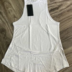 Alphalete  Women's Premium Mockneck Tank -White,size Small Photo 0