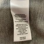 Juicy Couture  Pam Gela Off Shoulder Pullover Top Heart Charm Gray Women's XL Photo 8