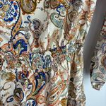 Cupshe Paisley Print Tie Neck Long Sleeve Cover Up Dress Size Large NWT Photo 6
