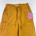 Mother The Munchie Nerdy Cargo Pants High Rise Wide Leg Sz 30 NWT Wood Thrush Yellow Photo 3