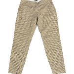 H&M  Yellow Diamond Print Cropped Capri Trousers / Pants Photo 1
