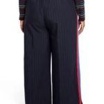 La Ligne x Target Pants Trousers 2X Plus Side Stripe Wide Leg Navy Red Blue NWOT Photo 1