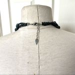 Coldwater Creek triple strand wood bead and turquoise necklace Photo 6